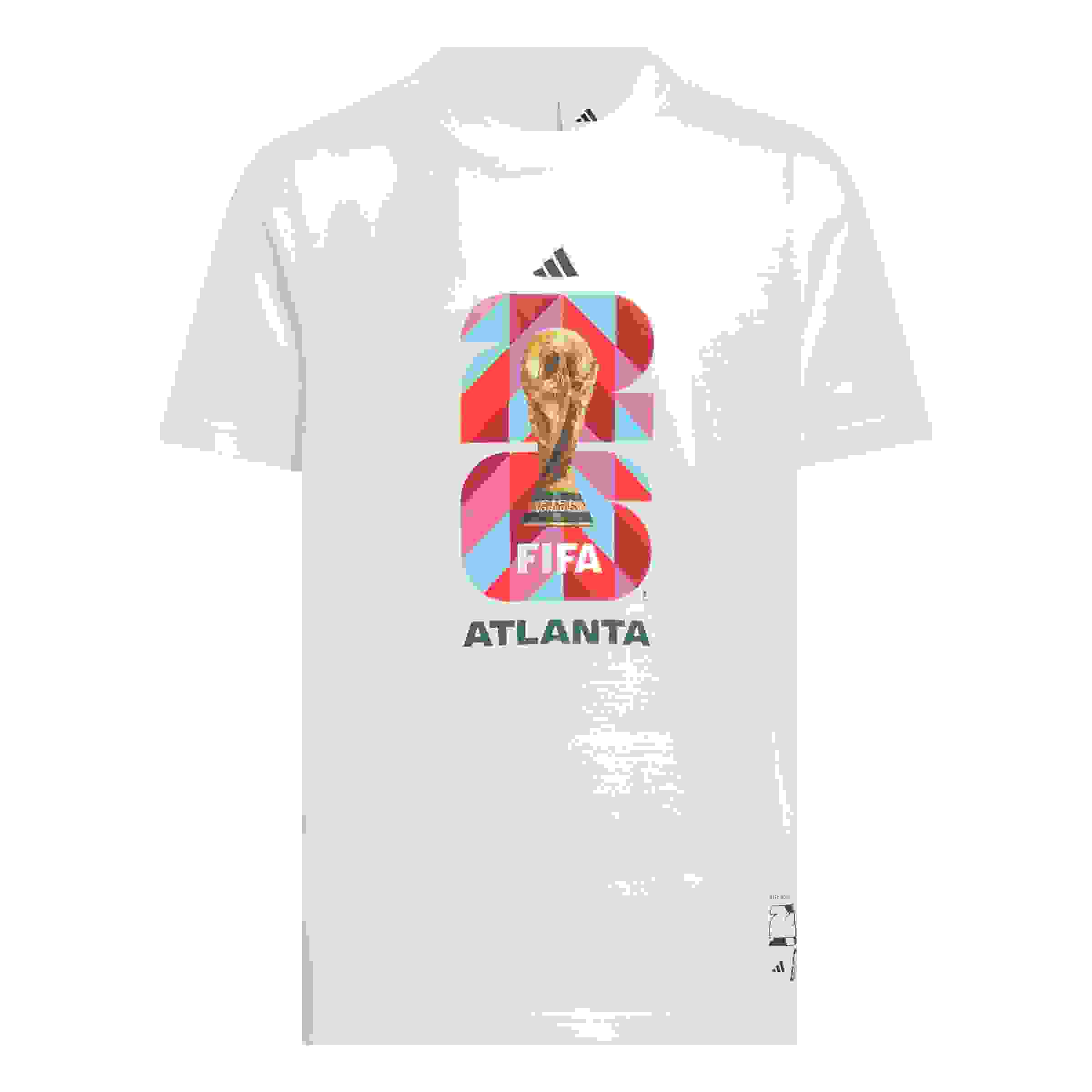 adidas FIFA World Cup 26 Host City Atlanta Big Kids' White Graphic T-Shirt
